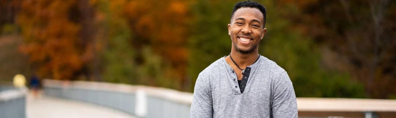 GVSU student at the Traverse City Regional Center.